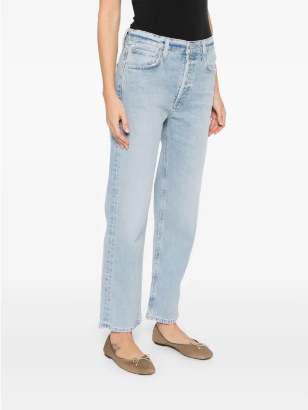 Citizens of Humanity Neve Low Slung Relaxed Jeans | Size 25 | Light Wash